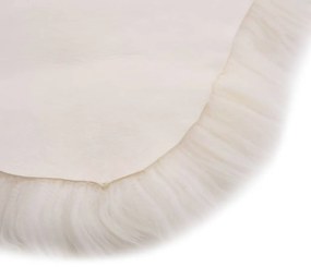 Tapete em pele de carneiro 60x180 cm branco