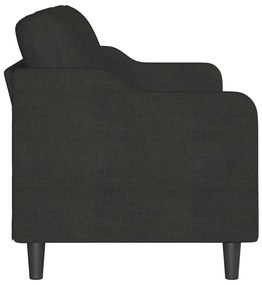 Sofá de 3 lugares tecido 180 cm preto