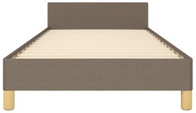 Estrutura de cama c/ cabeceira sem colchão tecido 80x200 cm