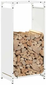 Suporte para lenha 44x28x90 cm aço laminado a frio branco