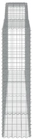 Cestos gabião arqueados 4pcs 400x50x180/200cm ferro galvanizado