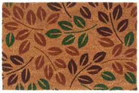 vidaXL Tapete de porta 40x60 cm fibra de coco tufada natural