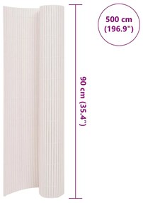 Cerca de jardim dupla face 90x500 cm branco