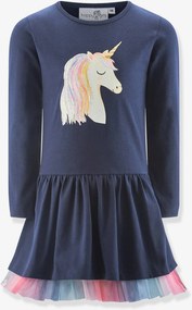Vestido unicórnio Happy Girls para menina marinho