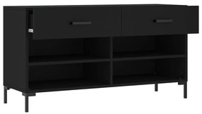 Banco sapateira 102x35x55 cm derivados de madeira preto