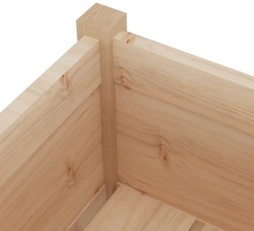 Vasos/floreiras de jardim 2 pcs 31x31x70 cm pinho maciço