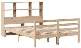 Cama com estante sem colchão 120x190 cm pinho maciço