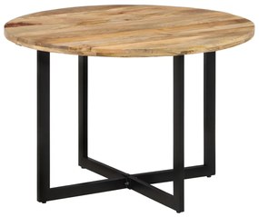 Mesa de jantar 110x75 cm madeira de mangueira maciça