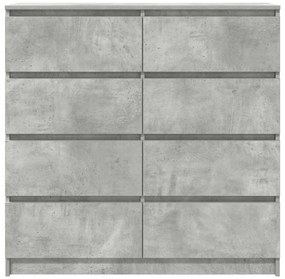 Aparador 100x35x99 cm derivados de madeira cinzento cimento
