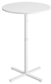Mesa de bar redonda (SEM BANCOS) 60 x 60 x 104,5 cm branco neve