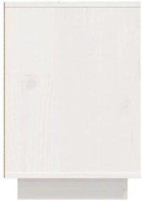 Mesas de cabeceira 2 pcs 50x34x50 cm pinho maciço branco