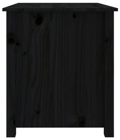 Mesa de centro 71x49x55 cm pinho maciço preto