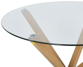 Mesa de jantar redonda em vidro temperado ⌀ 90 cm ALTURA Beliani