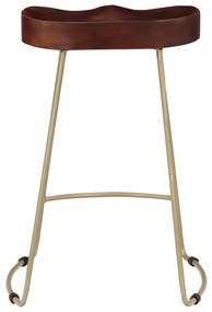 Bancos de bar Gavin 2 pcs madeira mangueira maciça