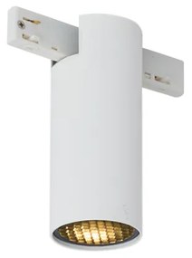 Foco moderno branco para sistema de calha monofásico GU10 35mm - Slimline Nubee Honey