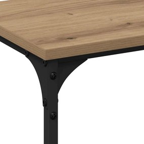 mesa de console Carvalho Artesanal 200x29x75 cm Madeira Técnica