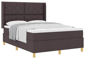 Cama Box com Colchão Castanho 140x200 cm em Tecido