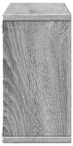 Armário parede 100x16x30 cm derivados de madeira cinza sonoma