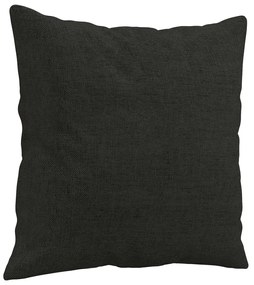 2 pcs conjunto de sofás com almofadas tecido preto