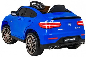 Carro elétrico para Crianças 12V 4x4 Mercedes Benz GLC63S Rodas de EVA, Assento de couro Azul