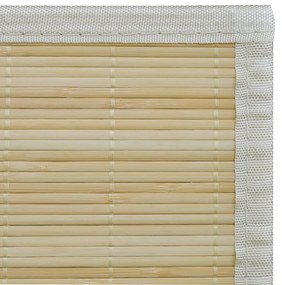 Tapete retangular bambu 120 x 180 cm natural