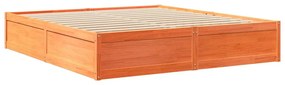 Cama com estante sem colchão 180x200 cm pinho maciço