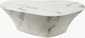 Mesa de centro com aspeto de mármore e formato orgânico Iris