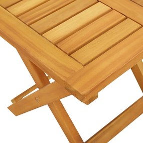 Espreguiçadeiras 2 pcs com mesa madeira de acácia maciça