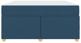 Estrutura de cama com colchão Outros Azul 160 x 200 cm tecido
