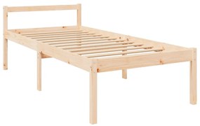 Cama para idosos 90x200 cm pinho maciço
