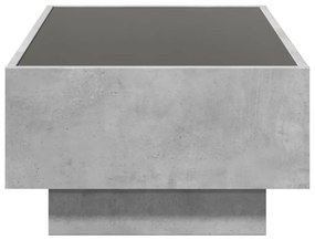 Mesa de centro c/ LEDs 90x50x30 cm derivados de madeira