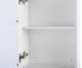 Armário de parede com espelho e iluminação LED branco 40 x 60 cm CONDOR Beliani
