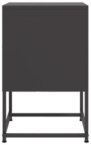 Mesa de cabeceira 36x39x60,5 cm aço preto