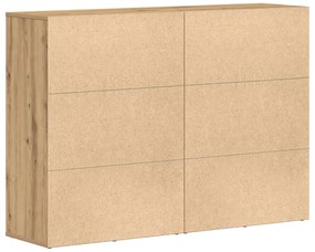Buffets 2 pcs Carvalho Artesanal 60x31x84 cm Madeira de Engenharia