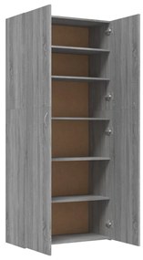 Sapateira 80x35,5x180 cm derivados de madeira cinzento sonoma