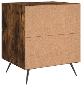 Mesa cabeceira 40x35x47,5 cm derivados madeira carvalho fumado