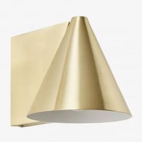 Luminária De Parede Em Ferro Bicorp Dourado - Sklum