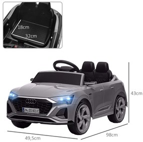 AIYAPLAY Carro Elétrico para Crianças acima de 3 Anos Carro Audi Q8 Et