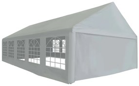 vidaXL Tenda para festas PE 5x10 m cinzento