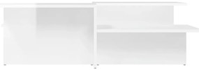 Mesas de centro 2 pcs derivados de madeira branco brilhante