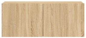 Móvel de parede para TV 100x30x41 cm carvalho sonoma