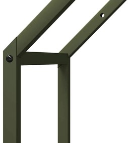 Suporte para lenha aço laminado a frio verde azeitona