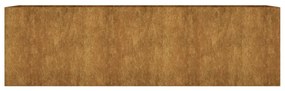 Canteiro elevado de jardim 280x80x80 cm aço corten