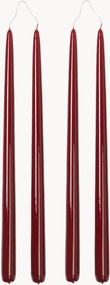 Velas de jantar artesanais Smooth, conjunto de 4
