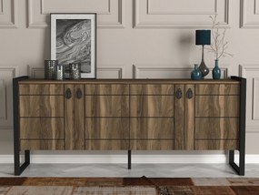 Aparador Lost – Nogueira (180 x 77,6 x 44,5 cm) | Estilo Moderno com F