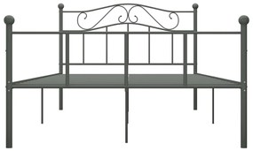 Estrutura de cama 160x200 cm metal cinzento