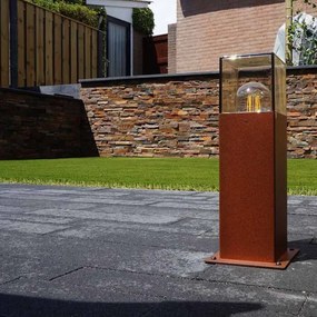 Candeeiro de exterior inteligente de pé castanho ferrugem 30 cm incl. Wifi P45 - Denmark