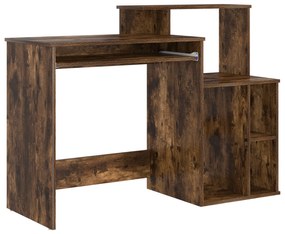 Mesa com Armazenamento Carvalho Fumado 120.5x44x88.5 cm Madeira Deriva