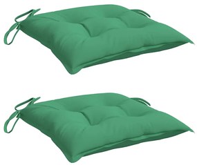 Almofadões para móveis de paletes 2 pcs tecido oxford verde