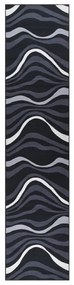 vidaXL Tapete/passadeira 80x400 cm preto